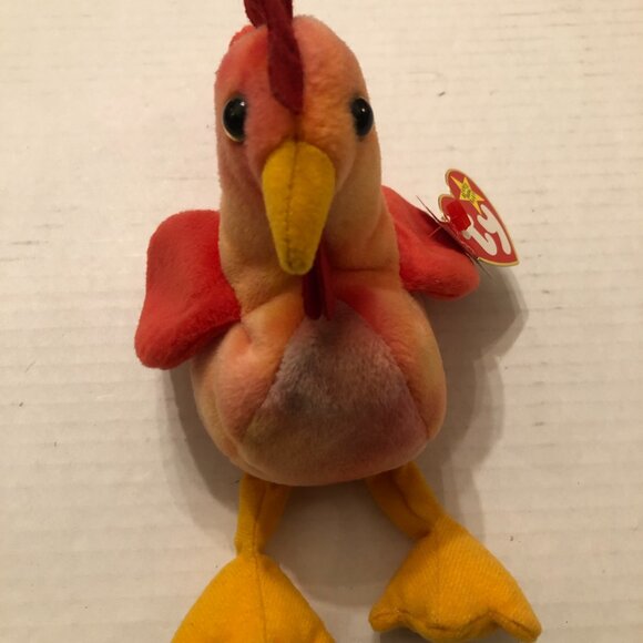 Ty new beanie baby Strut the rooster 1996 with errors - Picture 5 of 10
